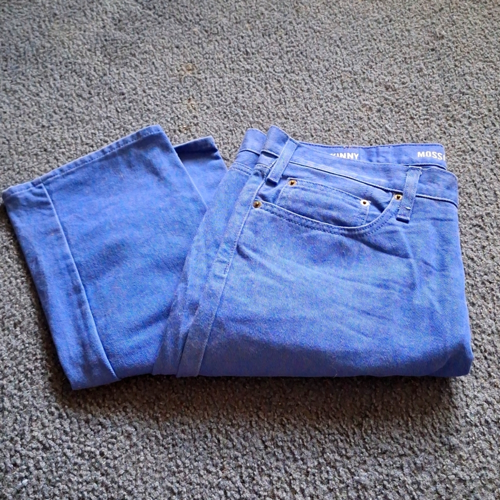 Massimo Supply Co Royal Blue Skinny Jeans W36 L30